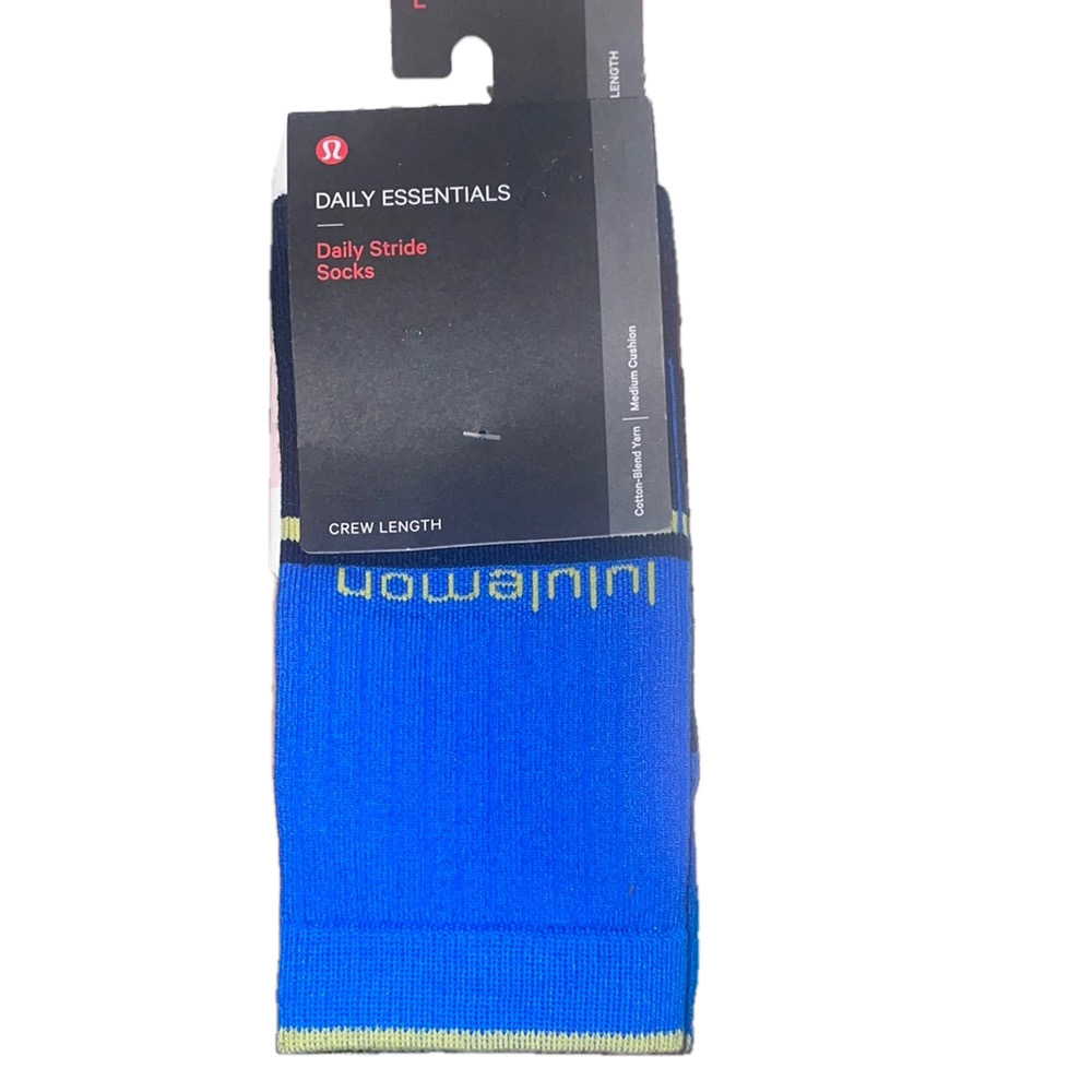 Lululemon Daily Stride Crew Length Socks- Size Large